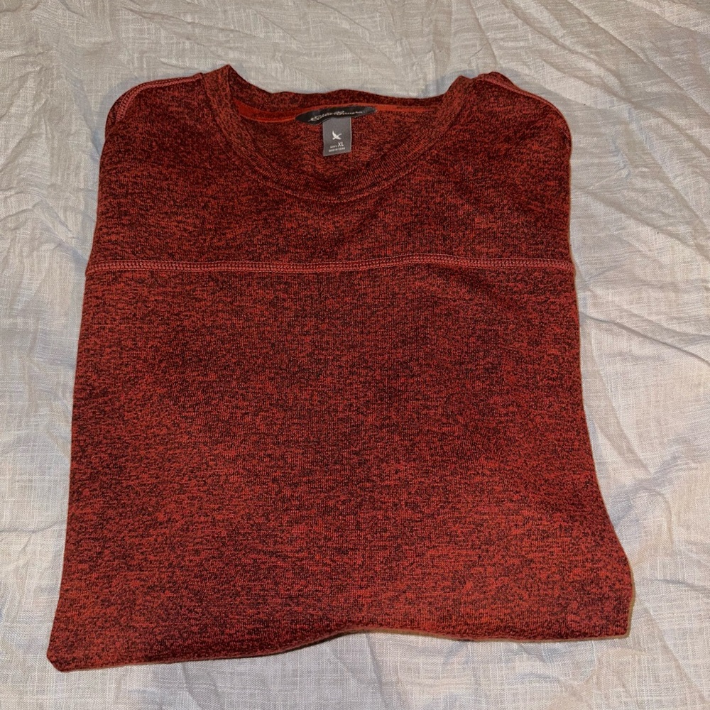 Eddie Bauer Men’s XL red long sleeve shirt new with tags